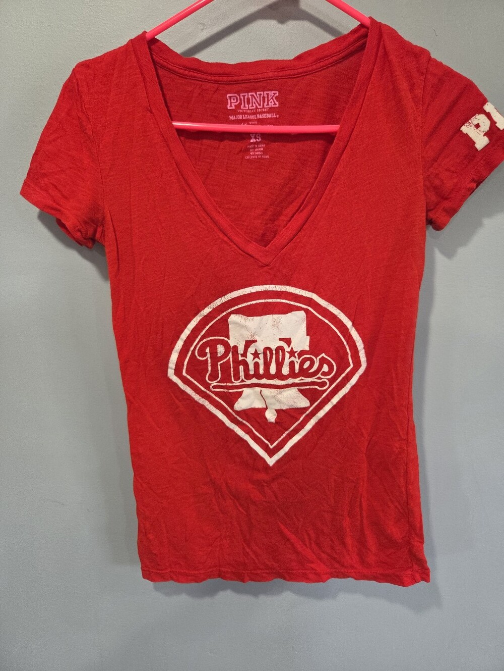 Victorias secret PINK mlb collab Philadelphia Phillies xs